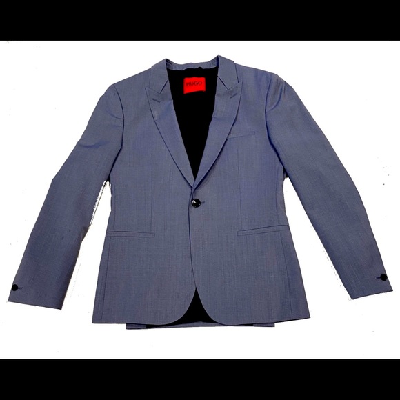 BLUE SLIM FIT HUGO BOSS 3 PIECE SUIT